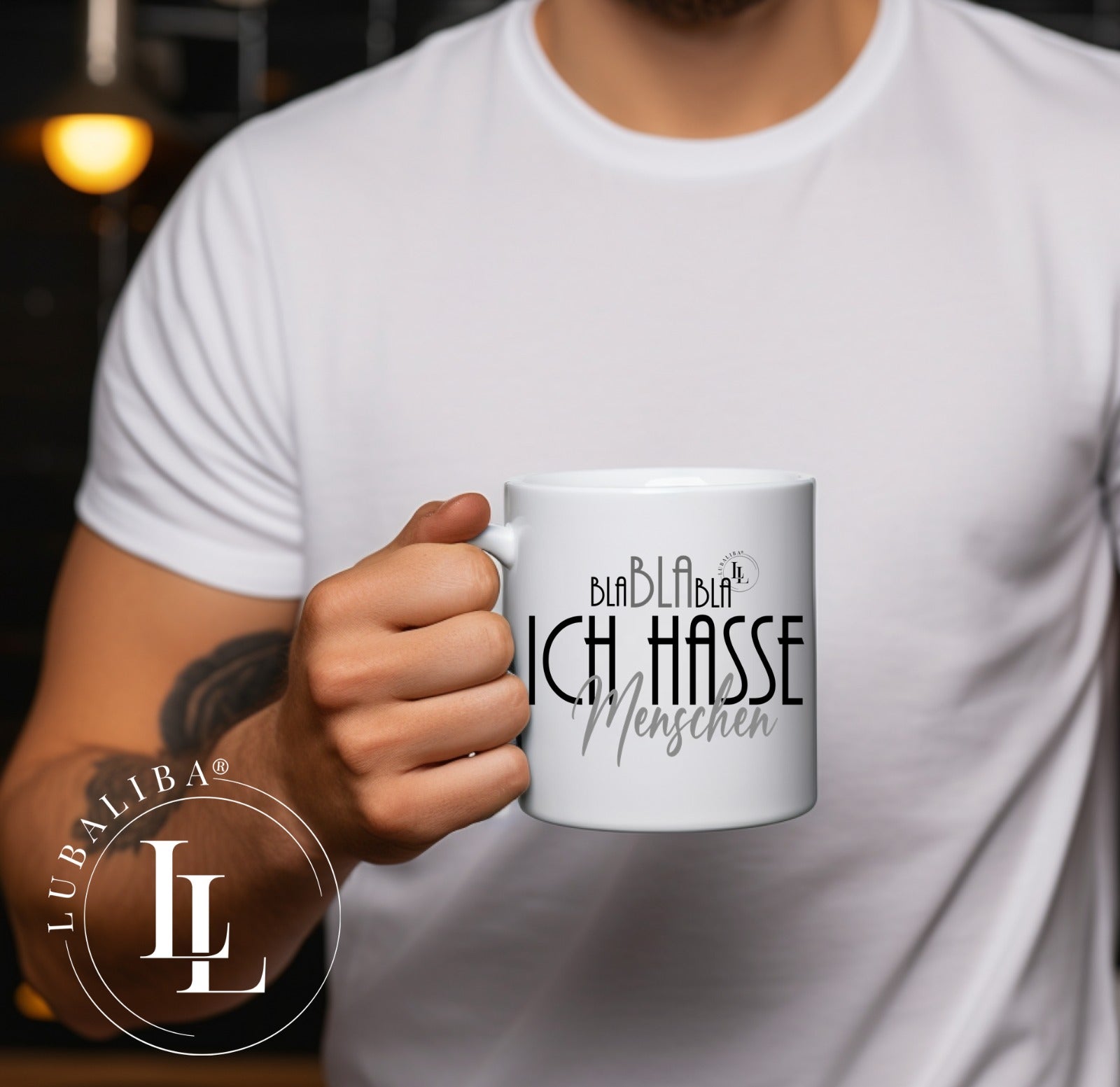 "Bla Bla Bla" Ich Hasse Menschen Tasse Art. H00